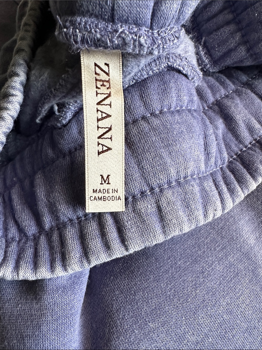 NWT Zenana Medium Acid Wash Fleece Barrel Wide-leg Sweatpants - Picture 3 of 3